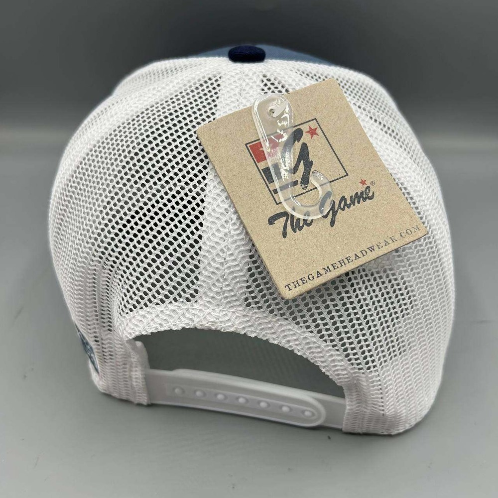 Pismo Beach California Trucker Hat Men Blue White The Game Snap Back Cap New - Picture 8 of 9